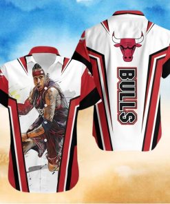 Allen Iverson Chicago Bulls Hawaiian Shirt