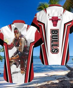Allen Iverson Chicago Bulls Hawaiian Shirt