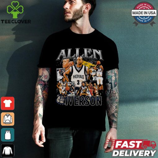 Allen Iverson College Vintage Bootleg T Shirt