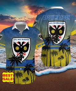 Aloha AFC Wimbledon Team EFL Hawaiian Shirt And Short Women Men hawaiian shirt
