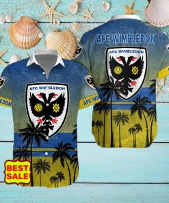 Aloha AFC Wimbledon Team EFL Hawaiian Shirt And Short Women Men hawaiian shirt