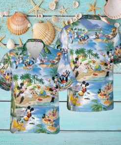 Aloha Disney Hawaiian Shirt, Tropical Mouse Beach And Palm Tree Gift