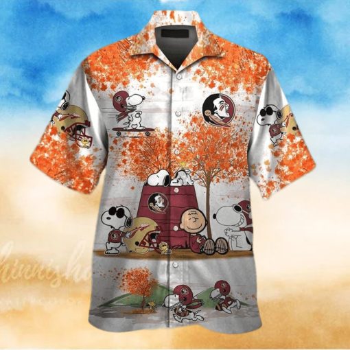 Aloha NCAA Florida State Seminoles Hawaiian Shirt Snoopy Autumn Beach Lovers Gift