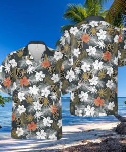 Aloha NHL Vegas Golden Knights Funny Hawaiian Shirt Tropical Flower Pattern