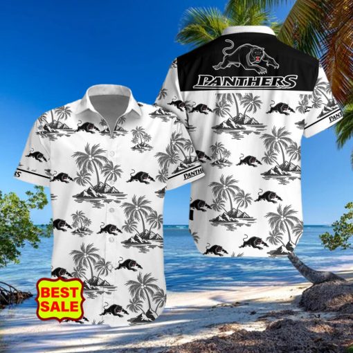 Aloha NRL Penrith Panthers Logo Combo Hawaiian Shirt And Short Men Women