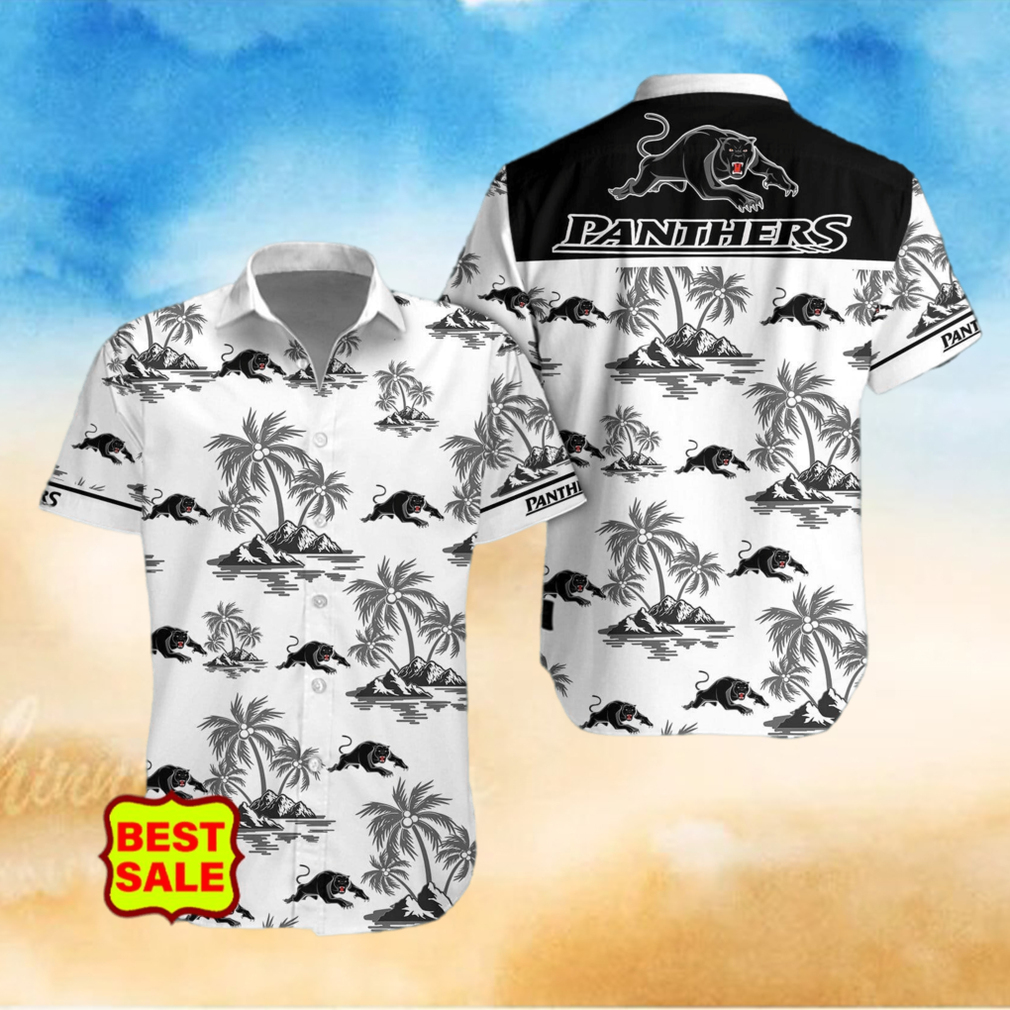 Aloha NRL Penrith Panthers Logo Combo Hawaiian Shirt And Short Men Women Aloha NRL Penrith Panthers Logo Combo Hawaiian Shirt And Short Men Women