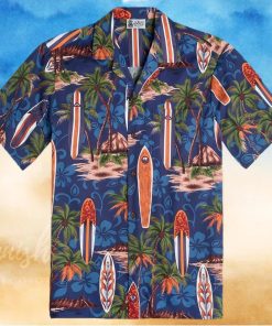 Aloha Republic Navy For Hawai Fans Hawaiian Shirt