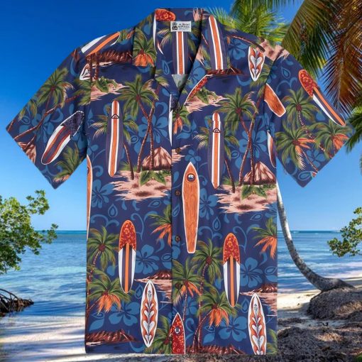 Aloha Republic Navy For Hawai Fans Hawaiian Shirt