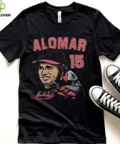 Alomar Sandy Alomar #15 Cleveland Indians 75 years signature hoodie, sweater, longsleeve, shirt v-neck, t-shirt