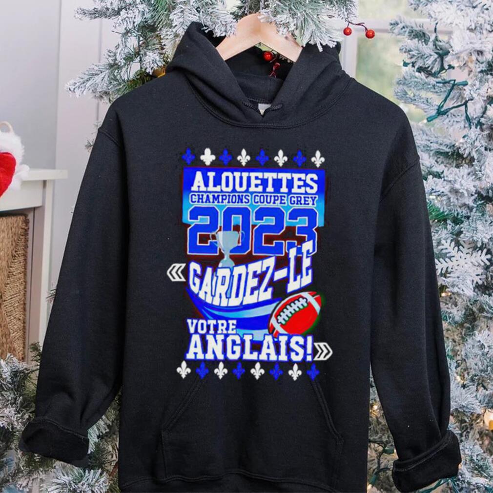Alouettes Champions Coupe Grey 2023 Gardez shirt Alouettes Champions Coupe Grey 2023 Gardez shirt