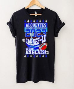 Alouettes Champions Coupe Grey 2023 Gardez shirt 6 Alouettes Champions Coupe Grey 2023 Gardez shirt