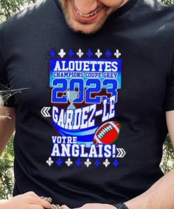 Alouettes Champions Coupe Grey 2023 Gardez shirt 7 Alouettes Champions Coupe Grey 2023 Gardez shirt