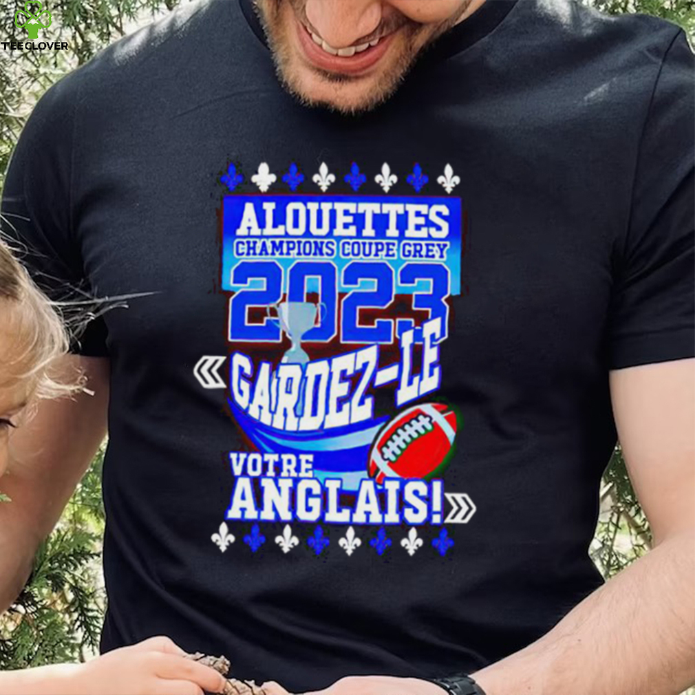 Alouettes Champions Coupe Grey 2023 Gardez shirt Alouettes Champions Coupe Grey 2023 Gardez shirt
