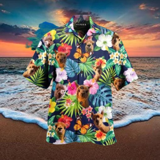 Alpaca Tropical Hawaiian Shirt Impressive Gift