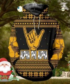 Alpha Phi Alpha Christmas Hand Sign Hoodie 3D All Over Print