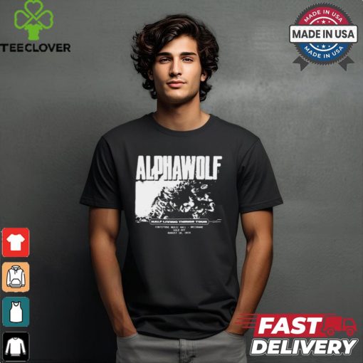 Alpha Wolf Aug 10 2024 Brisbane Half Living Things Shirt
