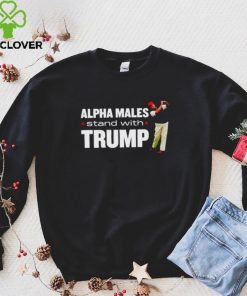 Alpha males stand with Trump shirt
