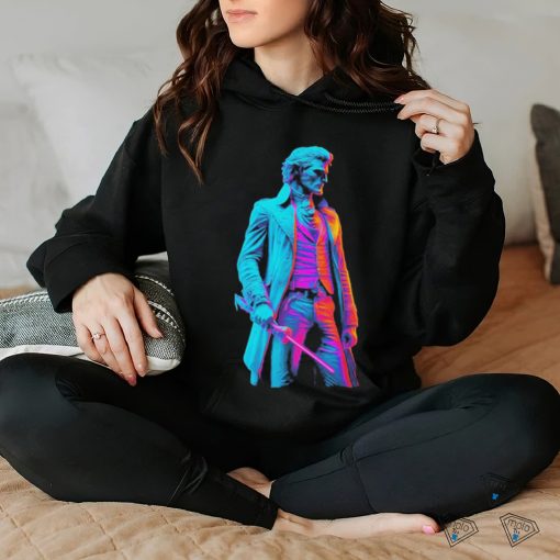 Altar Of God Thomas Jefferson Synthwave T hoodie, sweater, longsleeve, shirt v-neck, t-shirt