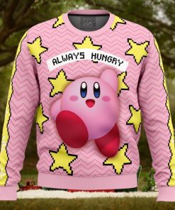 Always Hungry Kirby Ugly Christmas Sweater 3D Gift Christmas Funny