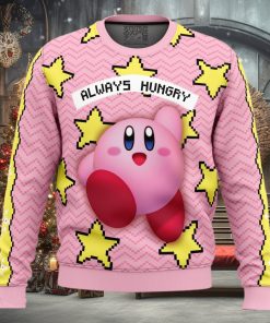 Always Hungry Kirby Ugly Christmas Sweater 3D Gift Christmas Funny