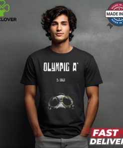 Alysha Clark Wearing Olympic A 2X Gold t shirt