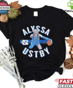 Alyssa Ustby North Carolina Tar Heels cartoon hoodie, sweater, longsleeve, shirt v-neck, t-shirt