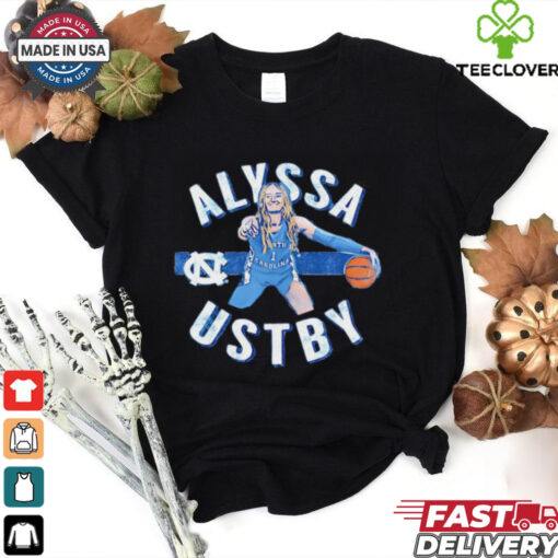 Alyssa Ustby North Carolina Tar Heels cartoon hoodie, sweater, longsleeve, shirt v-neck, t-shirt