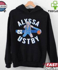 Alyssa Ustby North Carolina Tar Heels cartoon hoodie, sweater, longsleeve, shirt v-neck, t-shirt