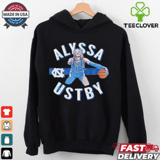 Alyssa Ustby North Carolina Tar Heels cartoon hoodie, sweater, longsleeve, shirt v-neck, t-shirt