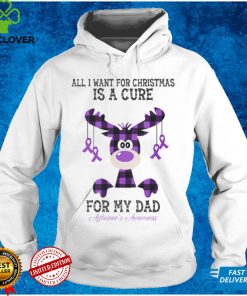 Alzheimer's Awareness All I Want For Christmas Is A Cure For My Dad T shirt