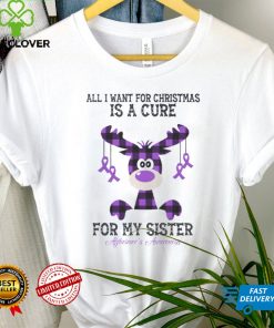 Alzheimer's Awareness All I Want For Christmas Is A Cure For My Sister T shirt