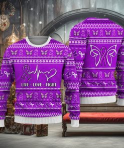Alzheimer’s Cancer Christmas Sweatshirt Nordic Seamless Knitted Sweater Trending For Men And Women Gift Holidays
