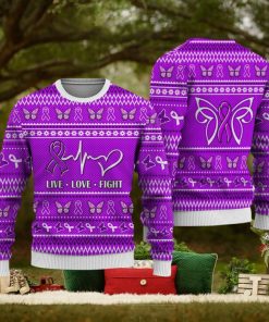 Alzheimer’s Cancer Christmas Sweatshirt Nordic Seamless Knitted Sweater Trending For Men And Women Gift Holidays