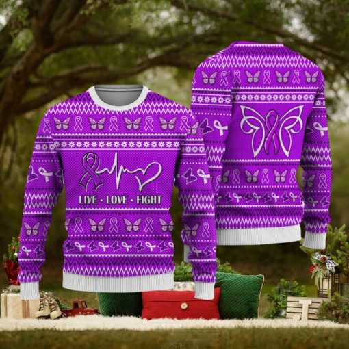 Alzheimer’s Cancer Christmas Sweatshirt Nordic Seamless Knitted Sweater Trending For Men And Women Gift Holidays