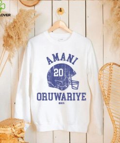 Amani Oruwariye New York G Helmet Font Shirt