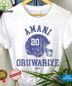 Amani Oruwariye New York G Helmet Font Shirt