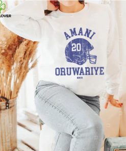 Amani Oruwariye New York G Helmet Font Shirt