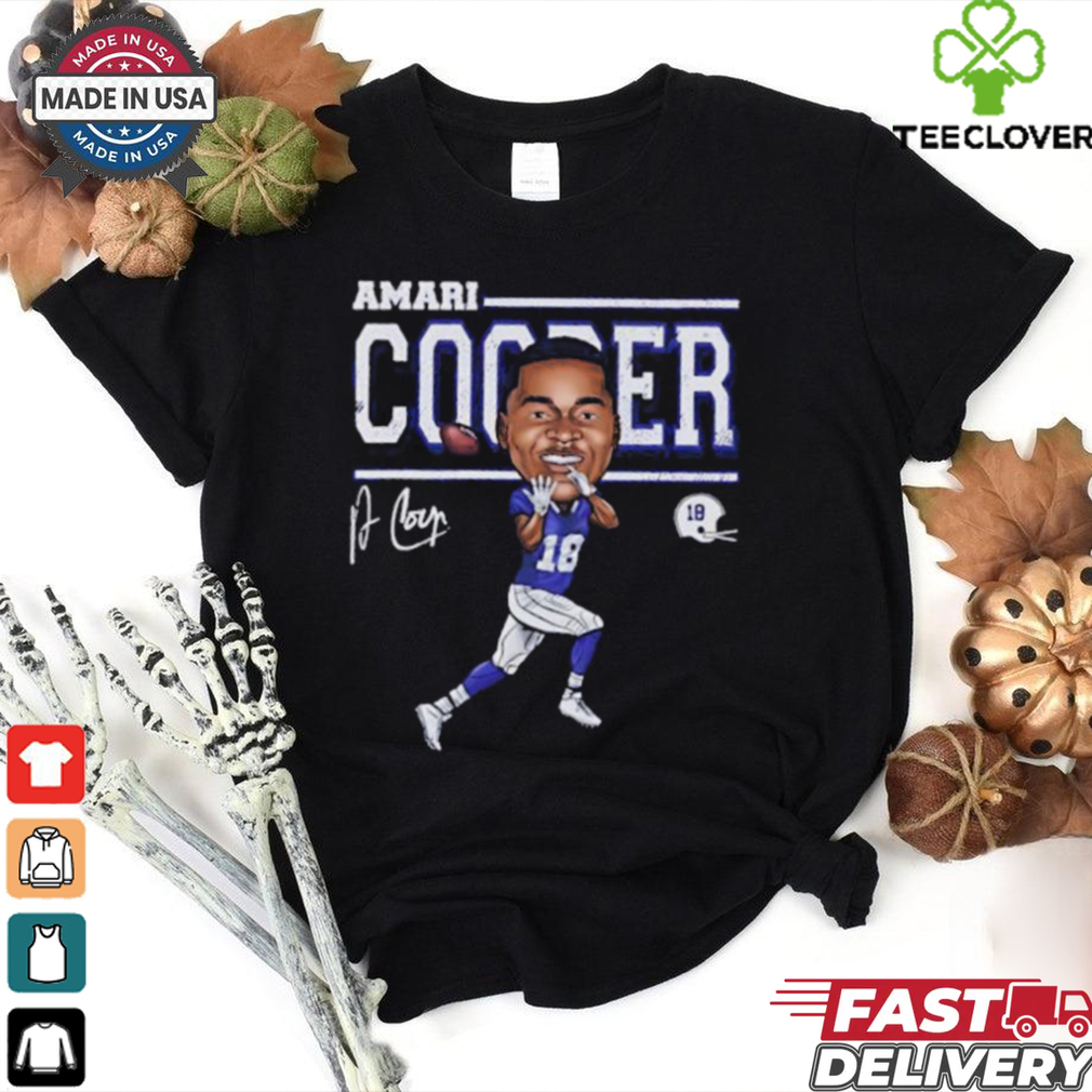 Amari Cooper #18 Buffalo Bills player cartoon signature shirt Amari Cooper #18 Buffalo Bills player cartoon signature shirt