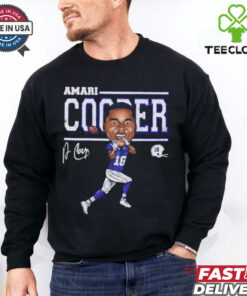 Amari Cooper #18 Buffalo Bills player cartoon signature shirt 1 Amari Cooper #18 Buffalo Bills player cartoon signature shirt
