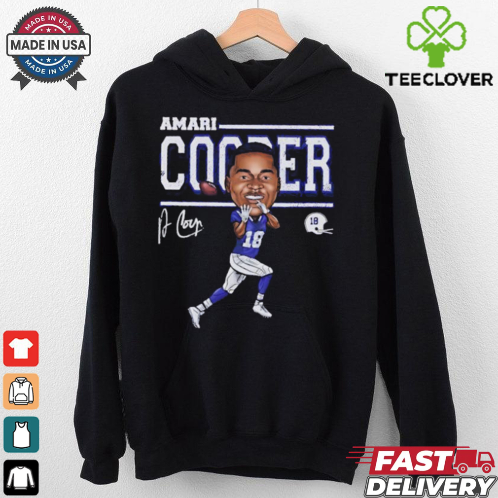 Amari Cooper #18 Buffalo Bills player cartoon signature shirt Amari Cooper #18 Buffalo Bills player cartoon signature shirt
