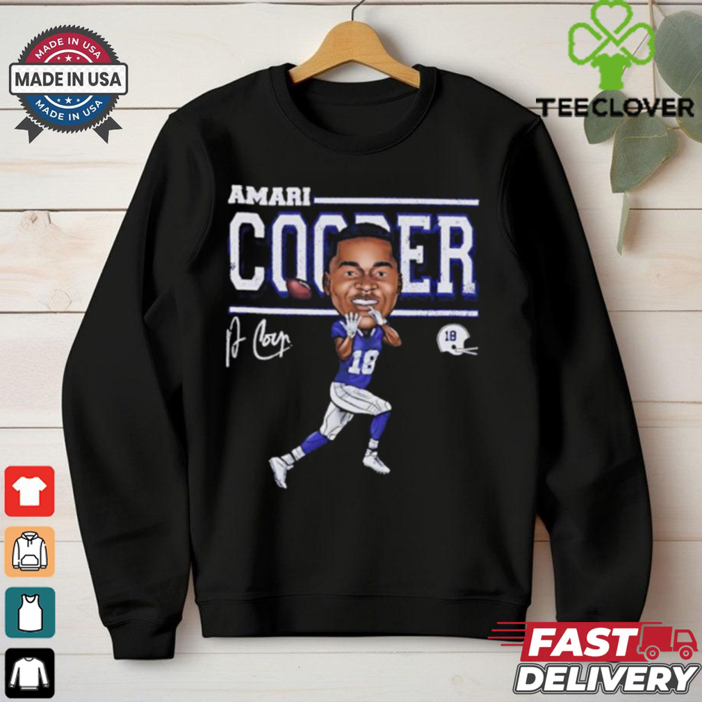 Amari Cooper #18 Buffalo Bills player cartoon signature shirt Amari Cooper #18 Buffalo Bills player cartoon signature shirt