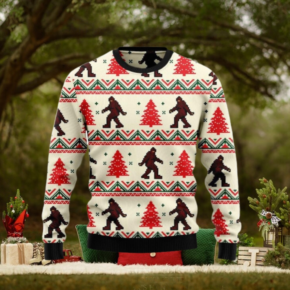 Amazing Bigfoot V1 Ugly Christmas Sweater For Men & Women Amazing Bigfoot V1 Ugly Christmas Sweater For Men & Women