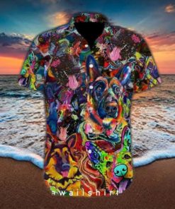 Amazing German Shepherd Dog Hawaiian Shirt