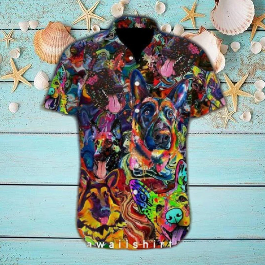 Amazing German Shepherd Dog Hawaiian Shirt Amazing German Shepherd Dog Hawaiian Shirt