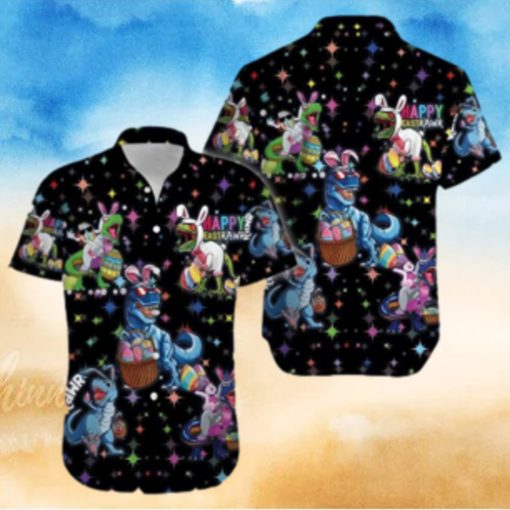 Amazing Happy Easter Raws T Rex Dinosaur Hawaiian Shirt