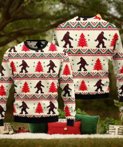 Amazing Monster Bigfoot 3D Ugly Christmas Sweater