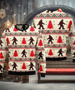 Amazing Monster Bigfoot 3D Ugly Christmas Sweater