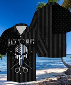 Amazing Police Skull Hawaiian Shirt