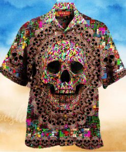 Amazing Smiling Skull Hawaiian Aloha Shirts Unisex Shirt