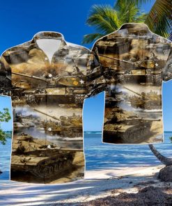 Amazing US Army M60A1 Tank Unisex Summer Beach Hawaiian Shirt